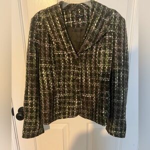 Chic Women's 600 West Women Tweed Wool Blend Blazer